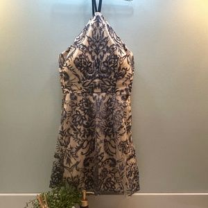 NWT Speechless Formal Homecoming Prom Dress Illusion Glitter Lace Design Size 5